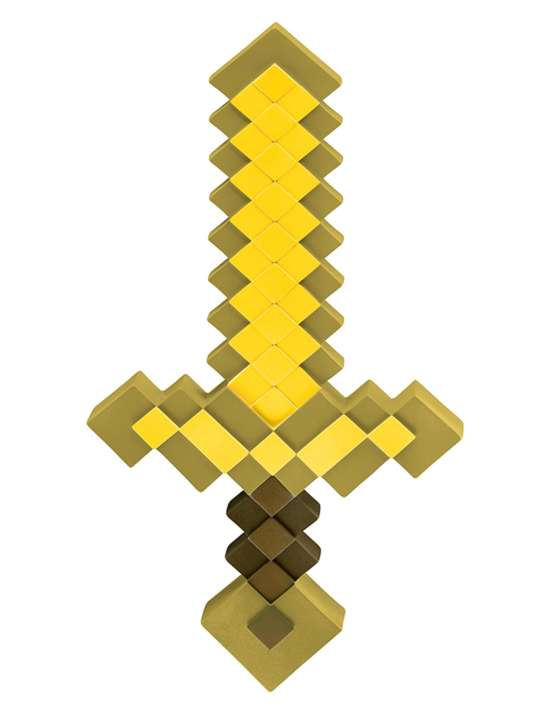 儿童金黄色 Minecraf 剑