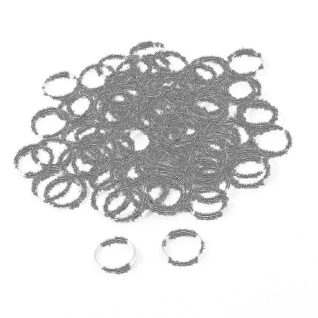 10mm Dia Silver Tone Metal Split Loop Key Rings Supports Remplacement 80 Pcs