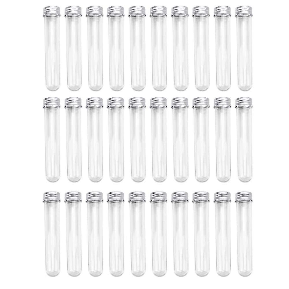 30 Pcs Test Tubes 45ml Plastic Test Tubes Single Test Tubes With Lids Sample Tube Transparent Tubes