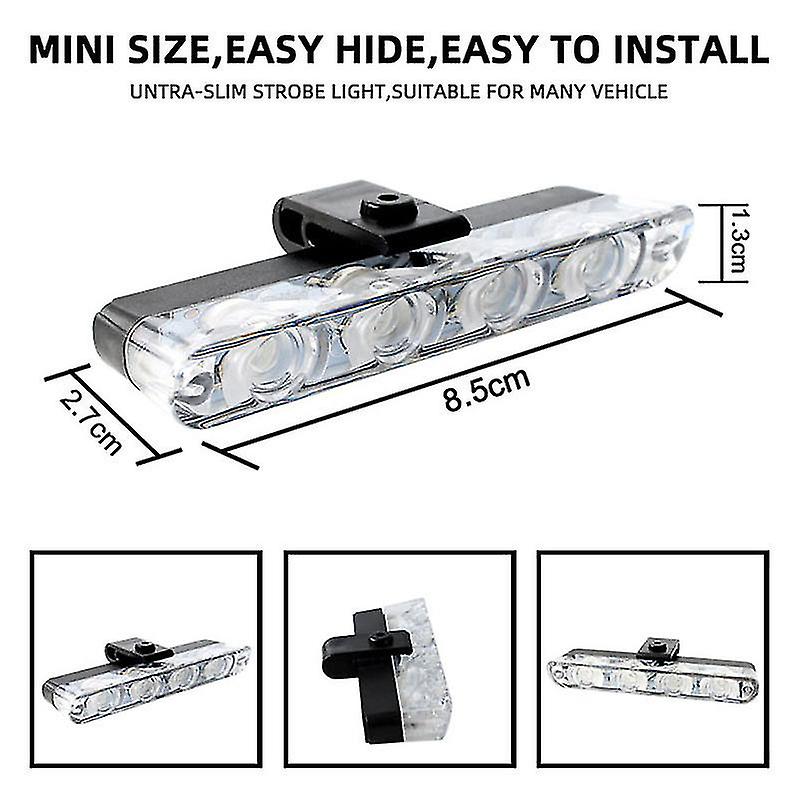 4x4 Led Gitter Licht Wireless Remote Strobe Licht Polizei Bake Licht für Auto Suv LKW Notfallwarnung Blinksignal Licht