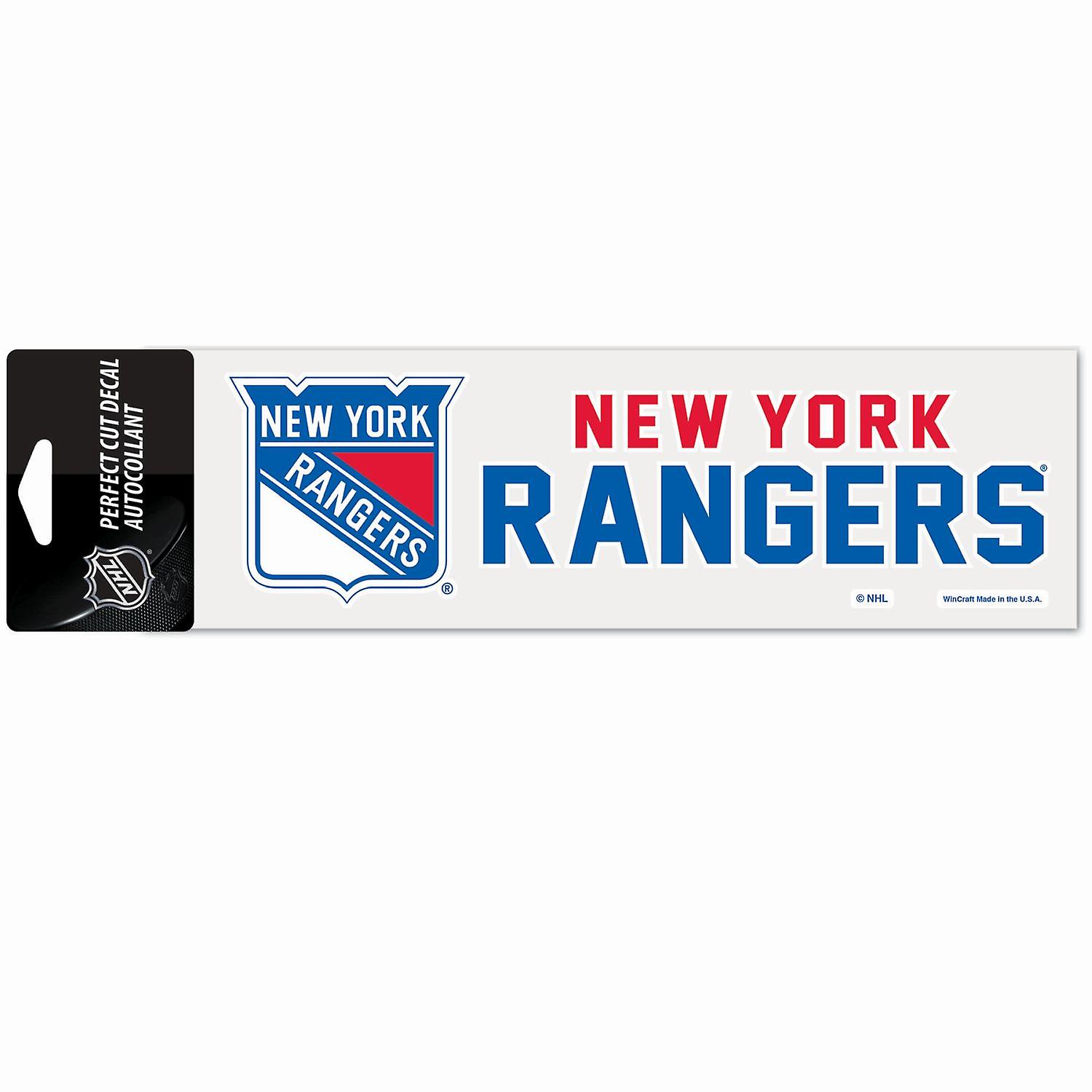 NHL Perfect Cut Αυτοκόλλητο 8x25cm New York Rangers