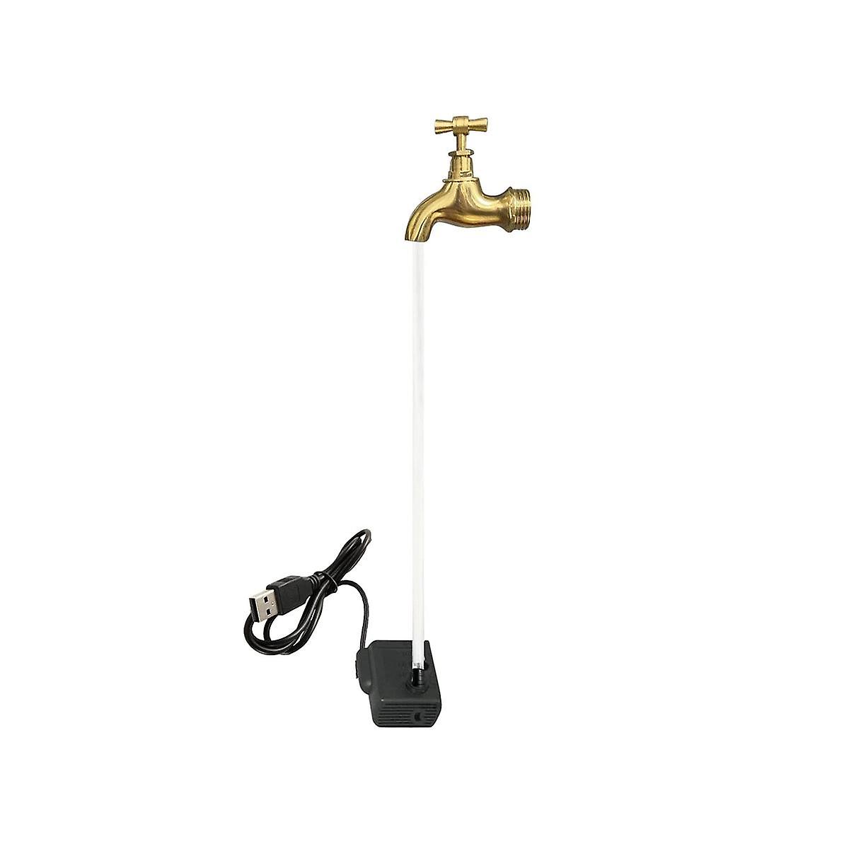 Invisible Flowing Spout Watering Can Fountain Cute Floating Tap Fountain USB Faucet Fountain Imitat