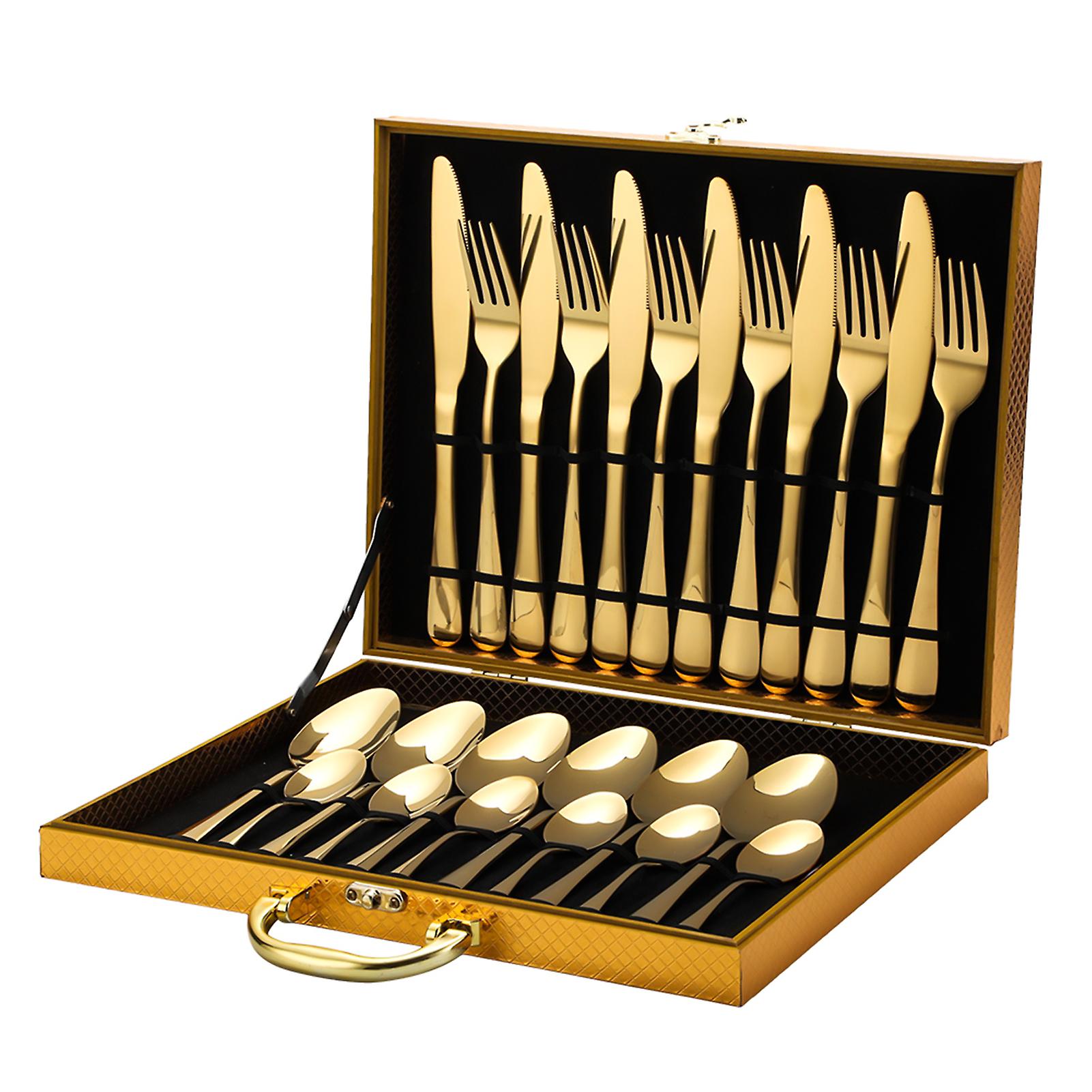 24-piece Flatware Set Stainless Steel Tableware Cutlery Set