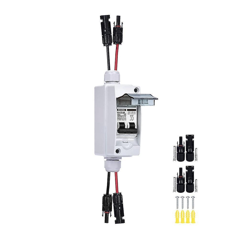 30 Amp 12v-400v Dc Disconnect Switch Miniature Circuit Breaker with Ip65 Distribution Box Compatible