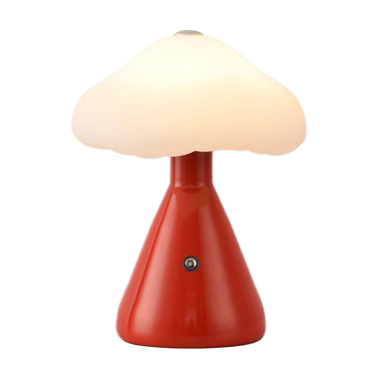 Lampe champignon pour chambre à coucher, lampe de chevet portable à intensité variable avec chargement USB SX