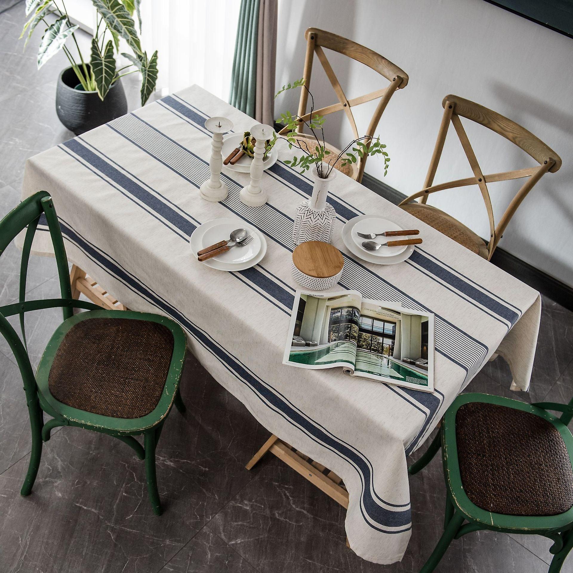 Stolt Rose Linen Bordsduk Vattentät Bordsöverdrag Bordsskydd Coat Modern Rektangulär Soffbordsduk För Vardagsrum