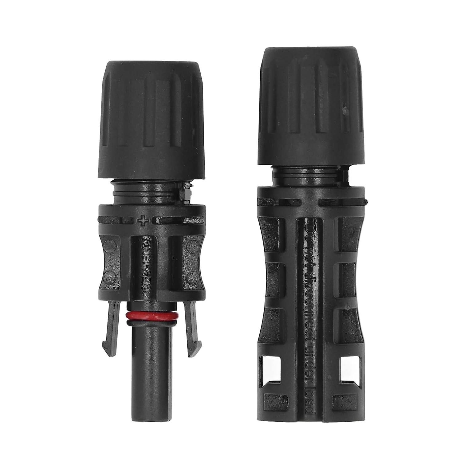 Solar PV Connector, 1500V PV Connector Dustproof PPO Copper 5 Set for Industry (30A)