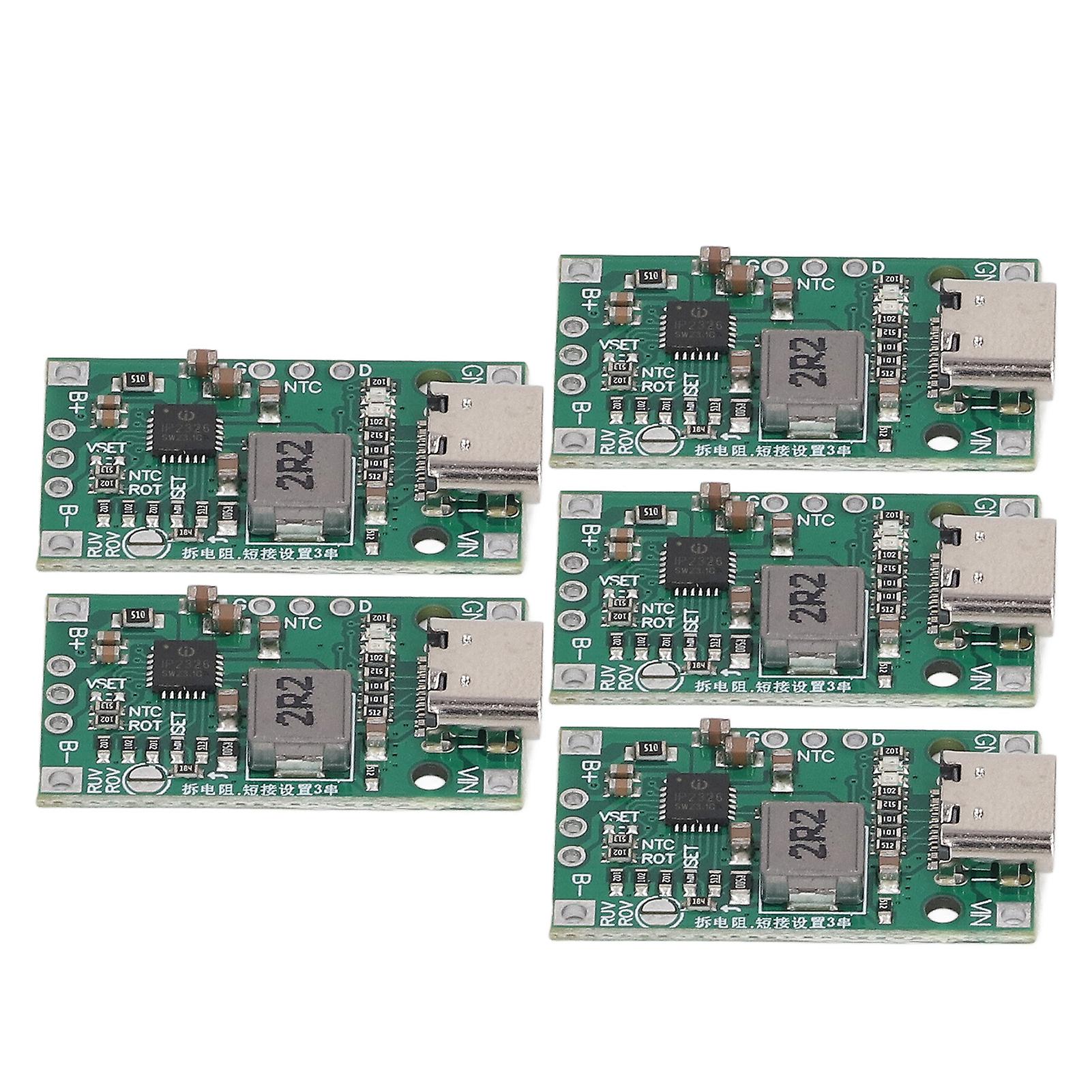 5PCS Lithium Battery Charging Boost Module with Balance 2?3S Battery Charge Step Up Board