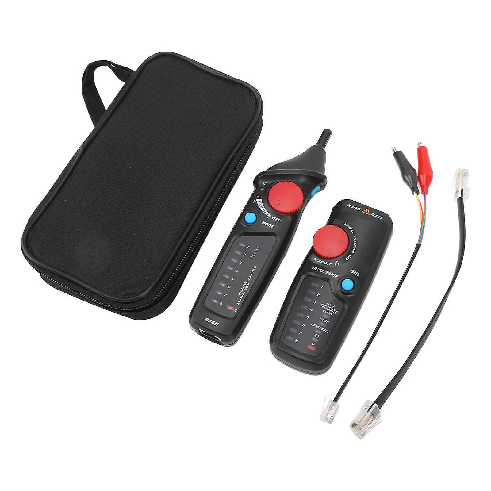 RJ11 RJ45 Line Finder Accurate Location Analog Digital Dual Mode Portable Network Cable Tester