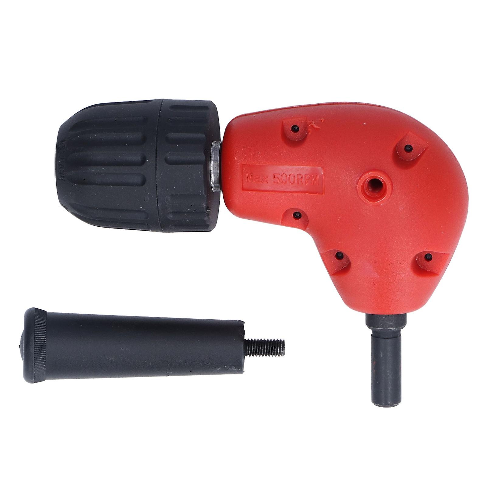 Ouitble Angle Adapter, 0.8‑10mm ABS 90° Round Shank Right Angle Extension Chuck Attachment for Household,Repair Tool