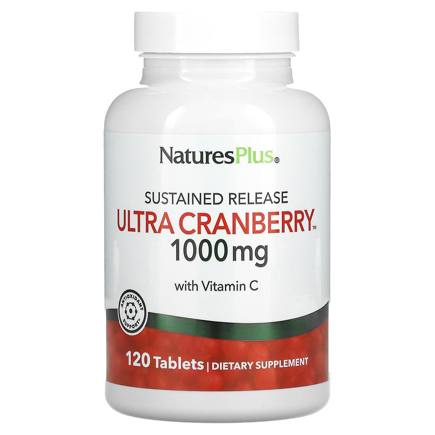 NaturesPlus, Ultra Cranberry, Sustained Release, 1,000 mg, 120 Tablets