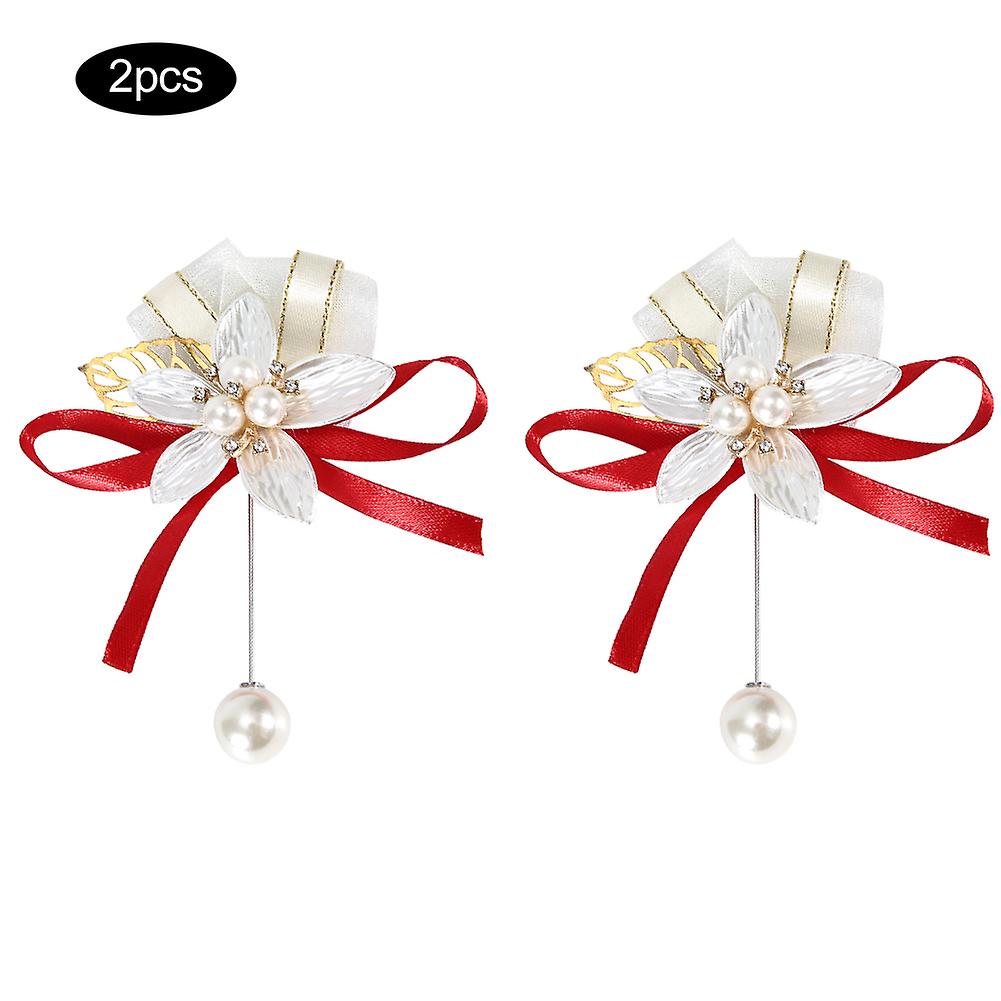 Simulation Corsage Bride Bridegroom Artificial Chest Flower Decor Wedding Accessories