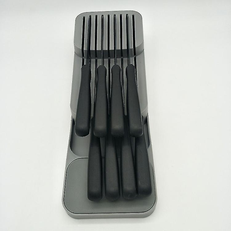 Kitchen Drawer Organizer Tray,2 Tier Knife Holder
