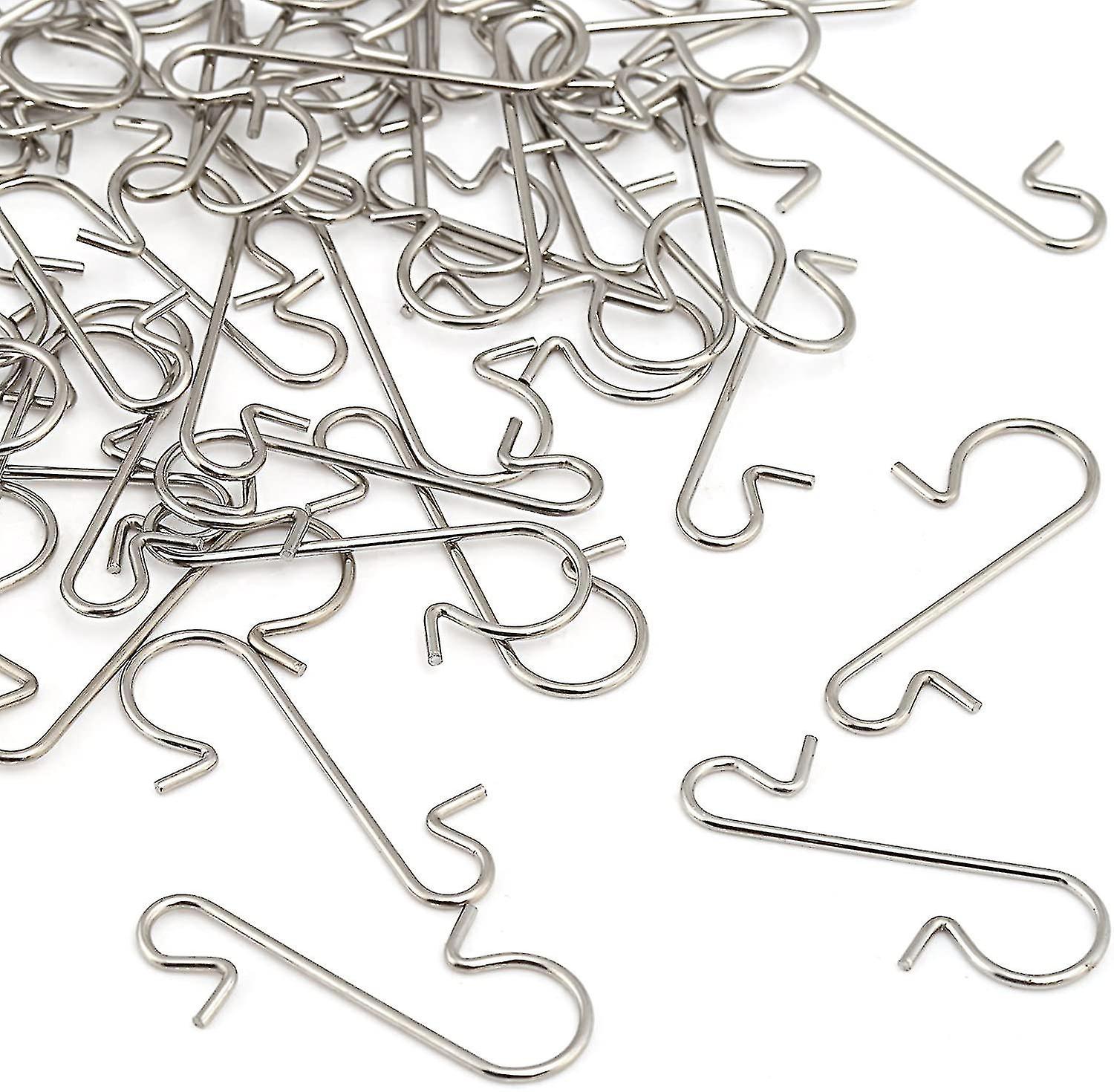 120pcs S Hook Small Quick Hangers For Decoration Silver