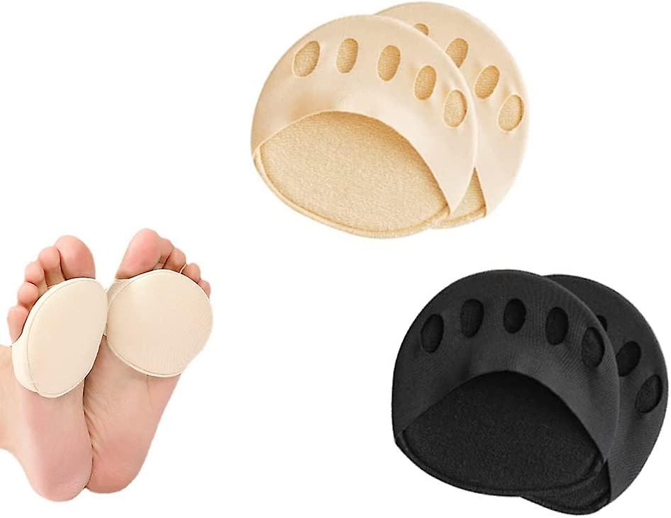 2 Pairs Metatarsal Pad, Honeycomb Fabric Forefoot Pads, Metatarsal Pads, Toe Protection Cushion, Effectively Relieve Tired and Sore Feet
