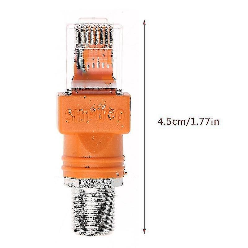 2023 Neuer F-Buchse-zu-Rj45-Stecker-Koaxial-Hohlkoppler-Adapter Rj45-zu-Rf-Stecker-Konverter