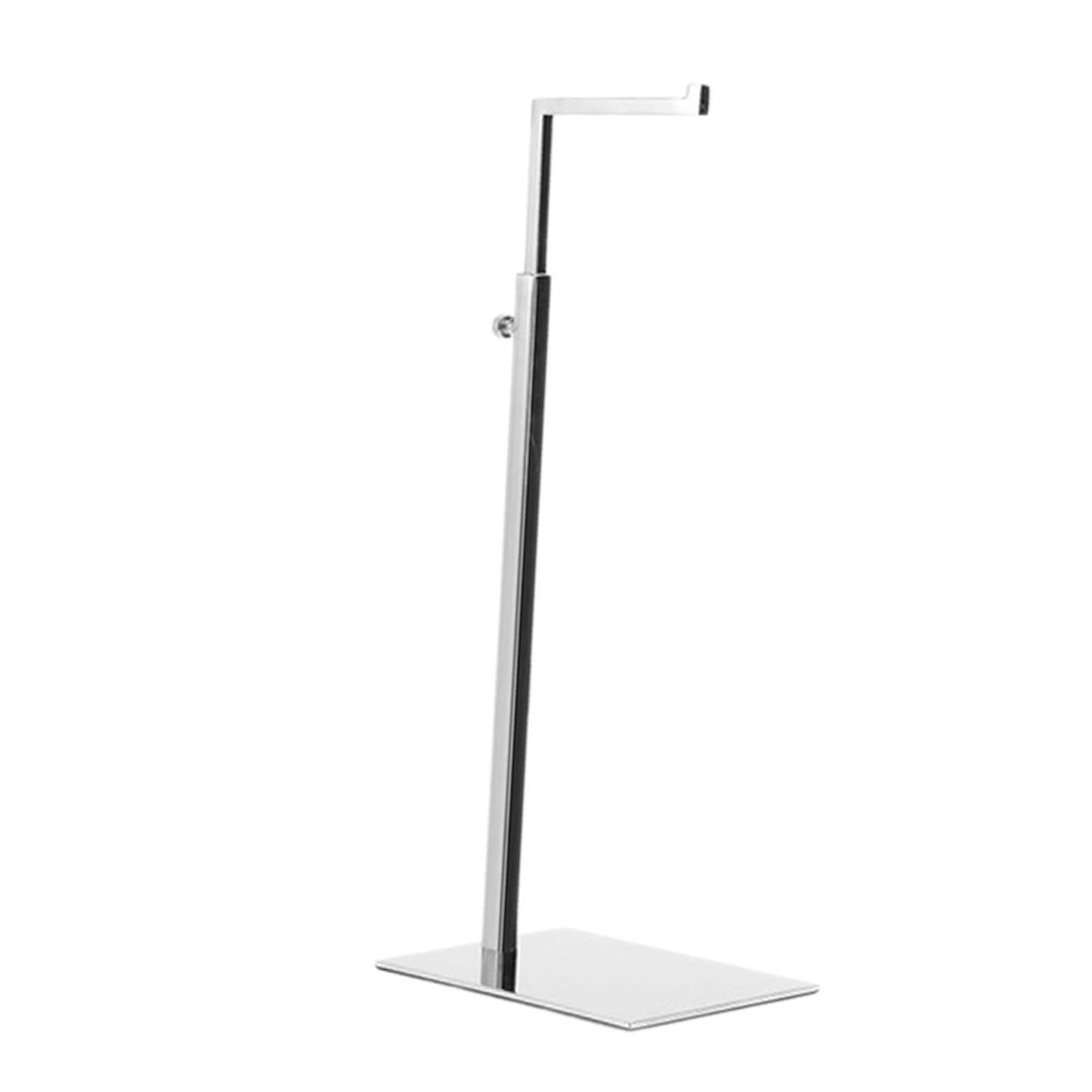 Handbag Display Rack Stable Handbag Display Stand for Countertop Bags Retail Silver