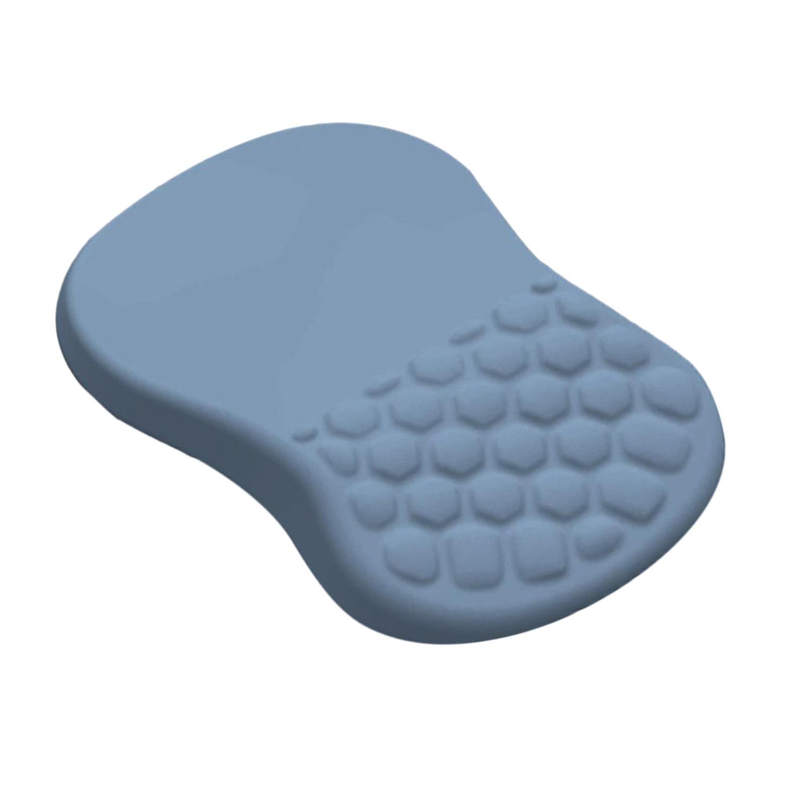 Desk Mousepad Comfortable Memory Foam Mouse Pad for Desk Home Office Blue