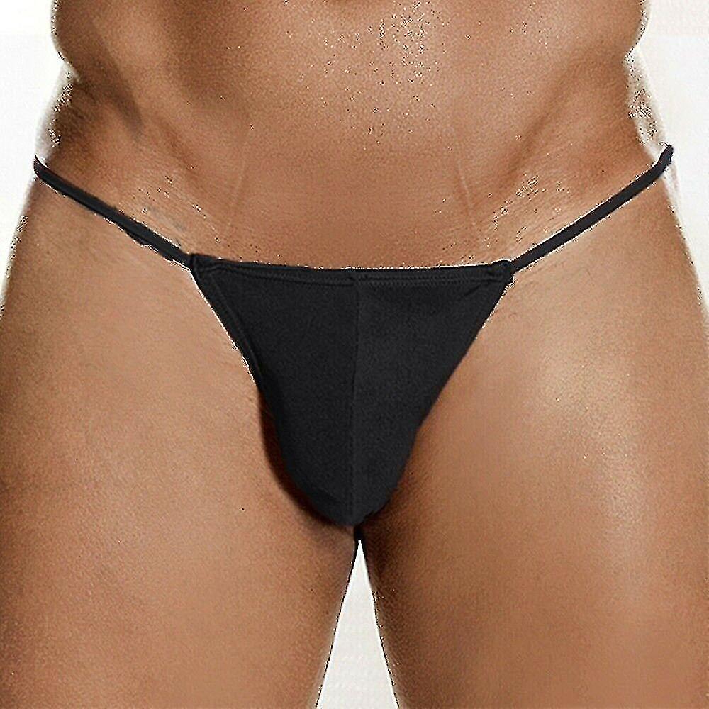 Sexig Mens Plain G-string Underkläder Underkläder Stringtrosor Underbyxor G