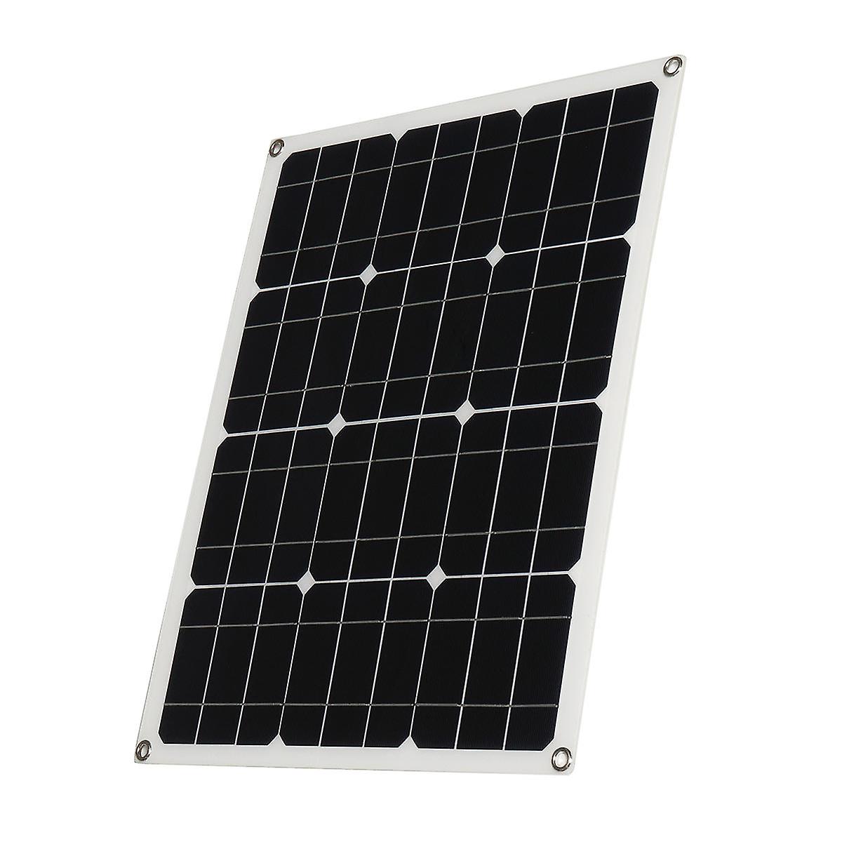 40W Solar Panel Controller Car Charger Output Battery Clip Solar Power Panel