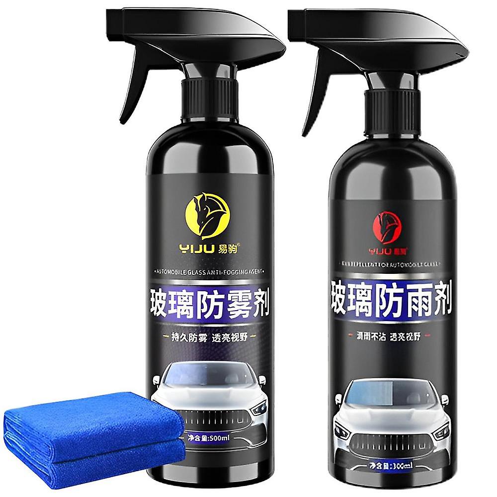 Car Window Glass Film Anti Fog Coating Agent Water Repellent Rainproof Spray With Towel For Auto Windshield Rearview Mirror