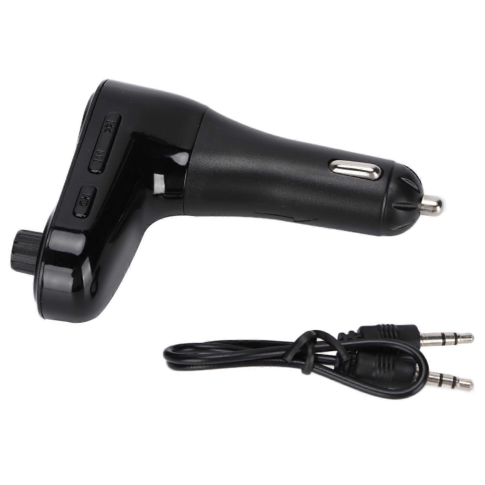 C5 Wireless Car Music Player Bluetooth Car Fm Transmitter With Hands Free Call And Lcd Display Dc 12v24v