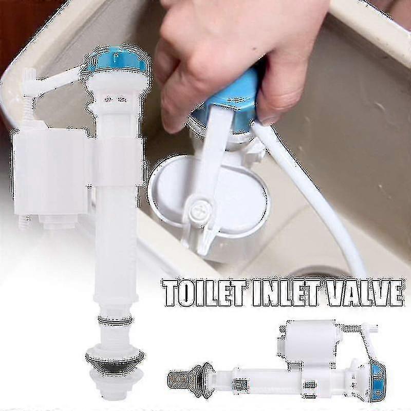 Adjustable Toilet Inlet Valve Flush Valve Toilet Tank Flush Button ...