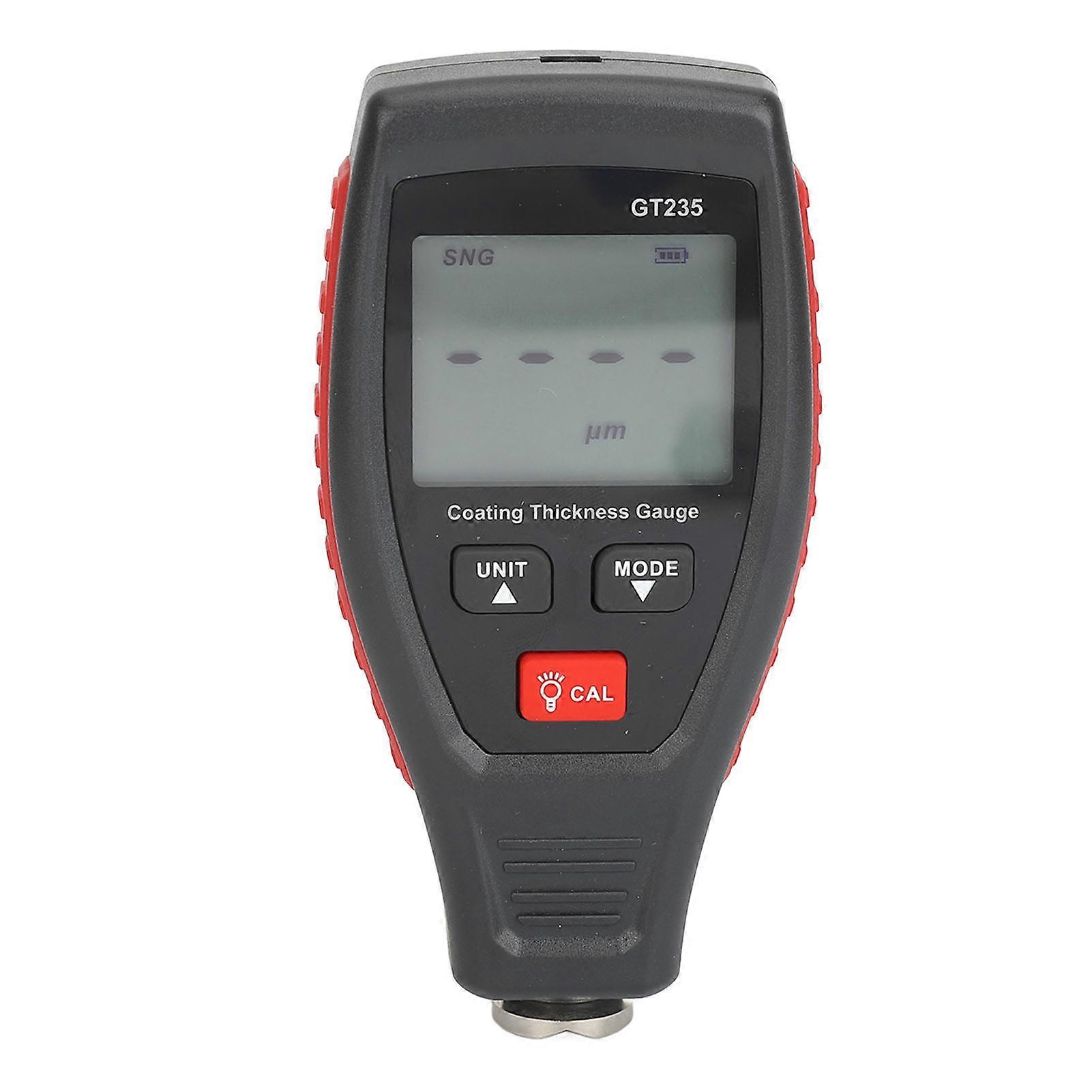 Coating Thickness Gauge High Accuracy Mil Auto Paint Meter for Used Car Buyers 01800um Range GT235