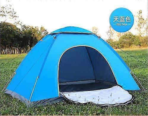 3-4 رجل التلقائي المنبثقة في الهواء الطلق تسلق خيمة التخييم للماء