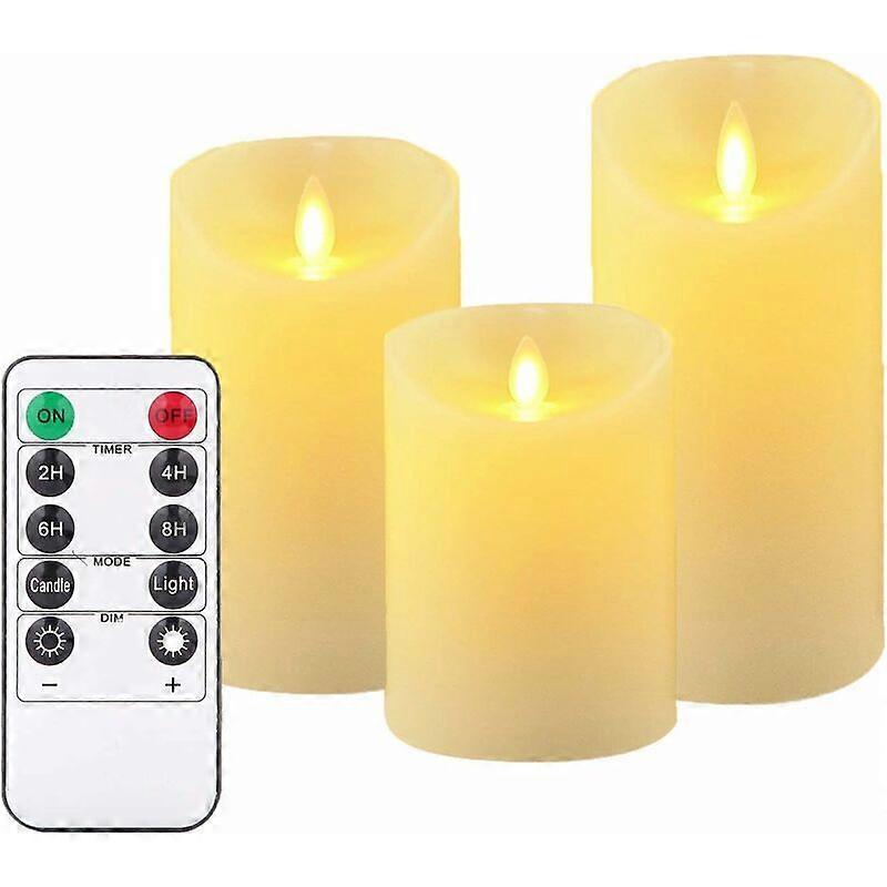 LED candles, 3 candle styles 10, 12.5, and 15 centimeters. Comes with remote control M. The remote control has 10 function menus and a 24-hour timer-
