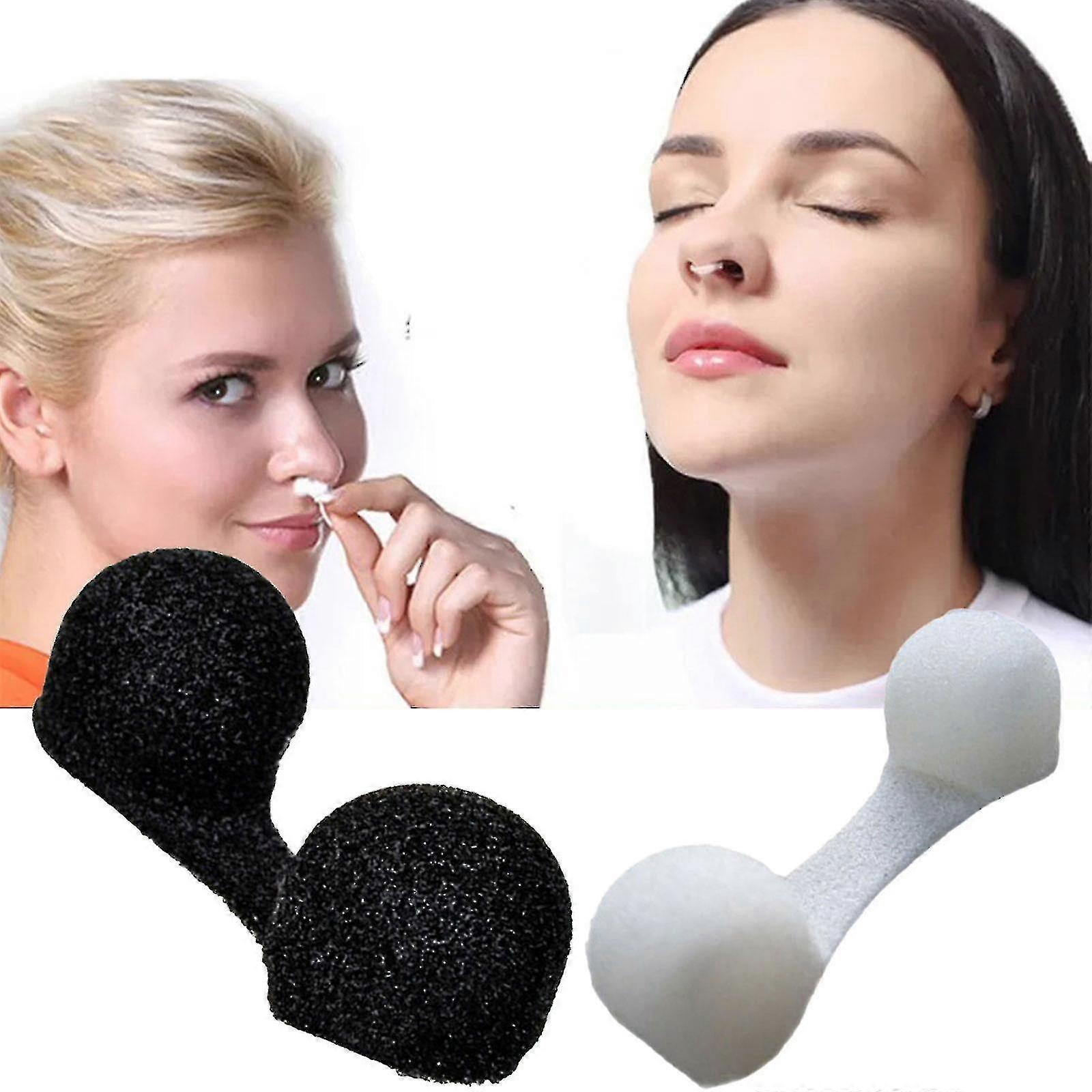 50pcs Disposable Nose Filter Sponge Nosebleed Nose Congestion Spray Soft Dust Removal