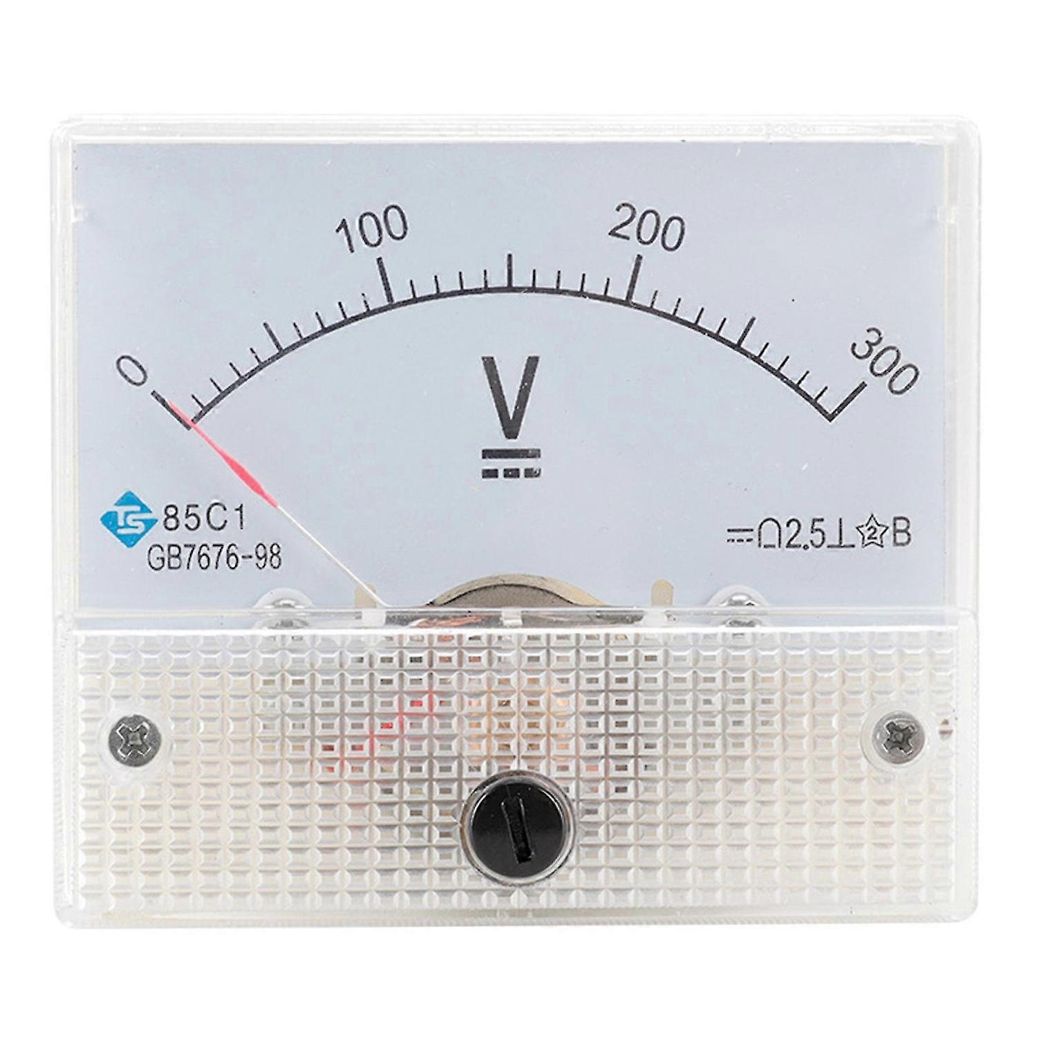 85C1 Pointer DC Embedded Installation Measure Instrument Analog Panel Voltmeter