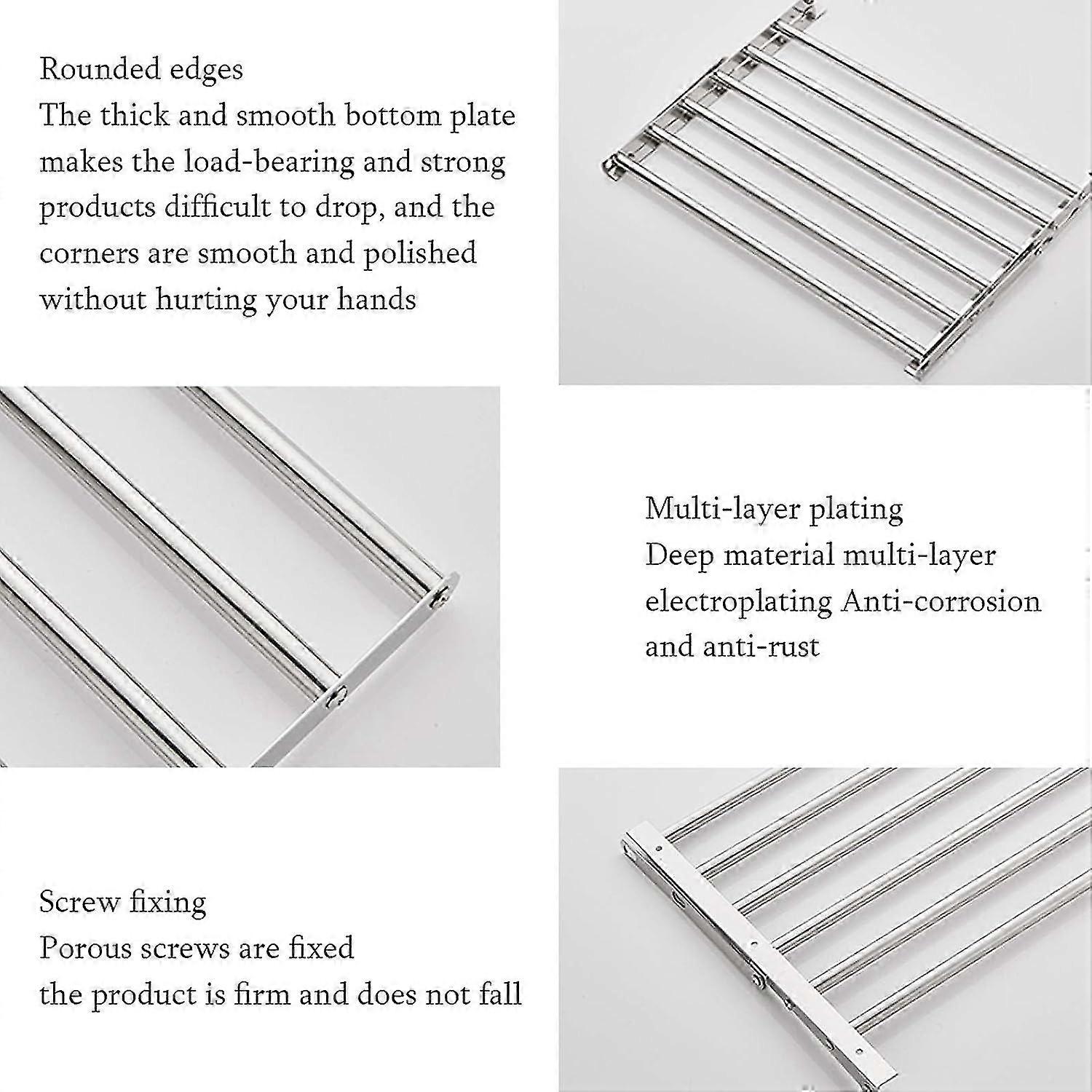 Wall-mounted Clothes Rack, Clothes Drying Rack, Expandable Wall-mounted ...