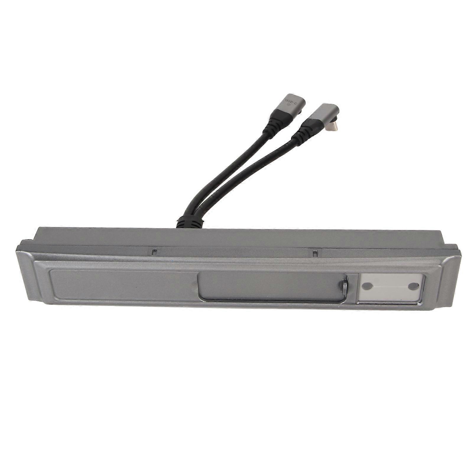 USB-LED-Hub-Dockingstation, 27 W, schnelles Laden, Mittelkonsole, Multiport-Ladeadapter, Ersatz für Tesla Model 3, Model Y Z62B