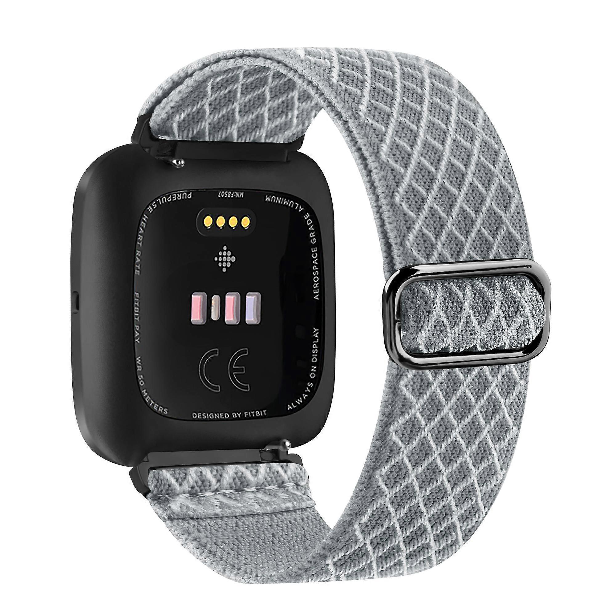 Suitable for Elastic Woven Loop Strap for Fitbit Versa 3 2 Versa Lite Band Adjustable Nylon Sport Watchband Bracelet for Fitbit Sense Band watch strap