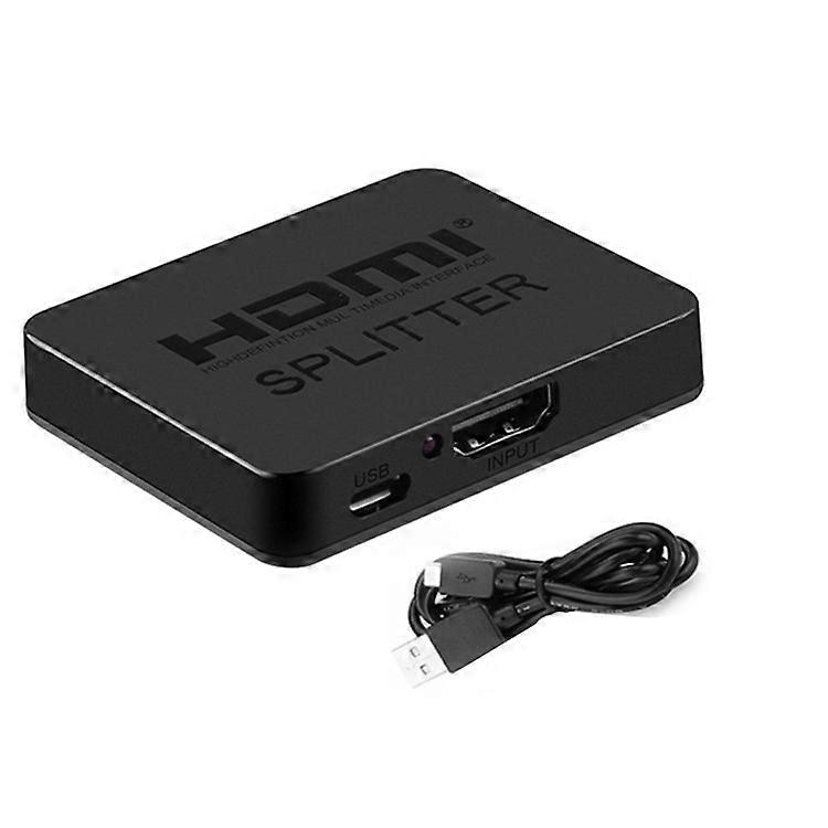 hdmi splitter 1 minute 2 one-in four-out frequency divider 4K HD video TV set-top box connection monitor projection