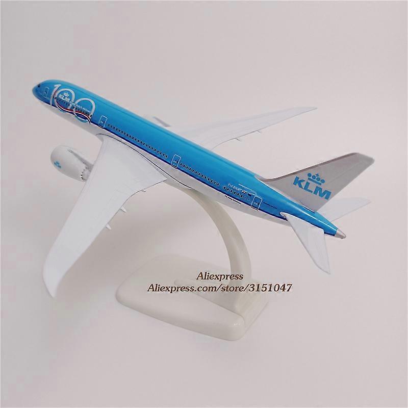 20 سنتيمتر نموذج طائرة الخطوط الجوية الهولندية KLM 100 الخطوط الجوية B787 بوينغ 787-9 الخطوط الجوية الخطوط الجوية سبائك معدنية طائرة نموذج دييكاست الطائرات