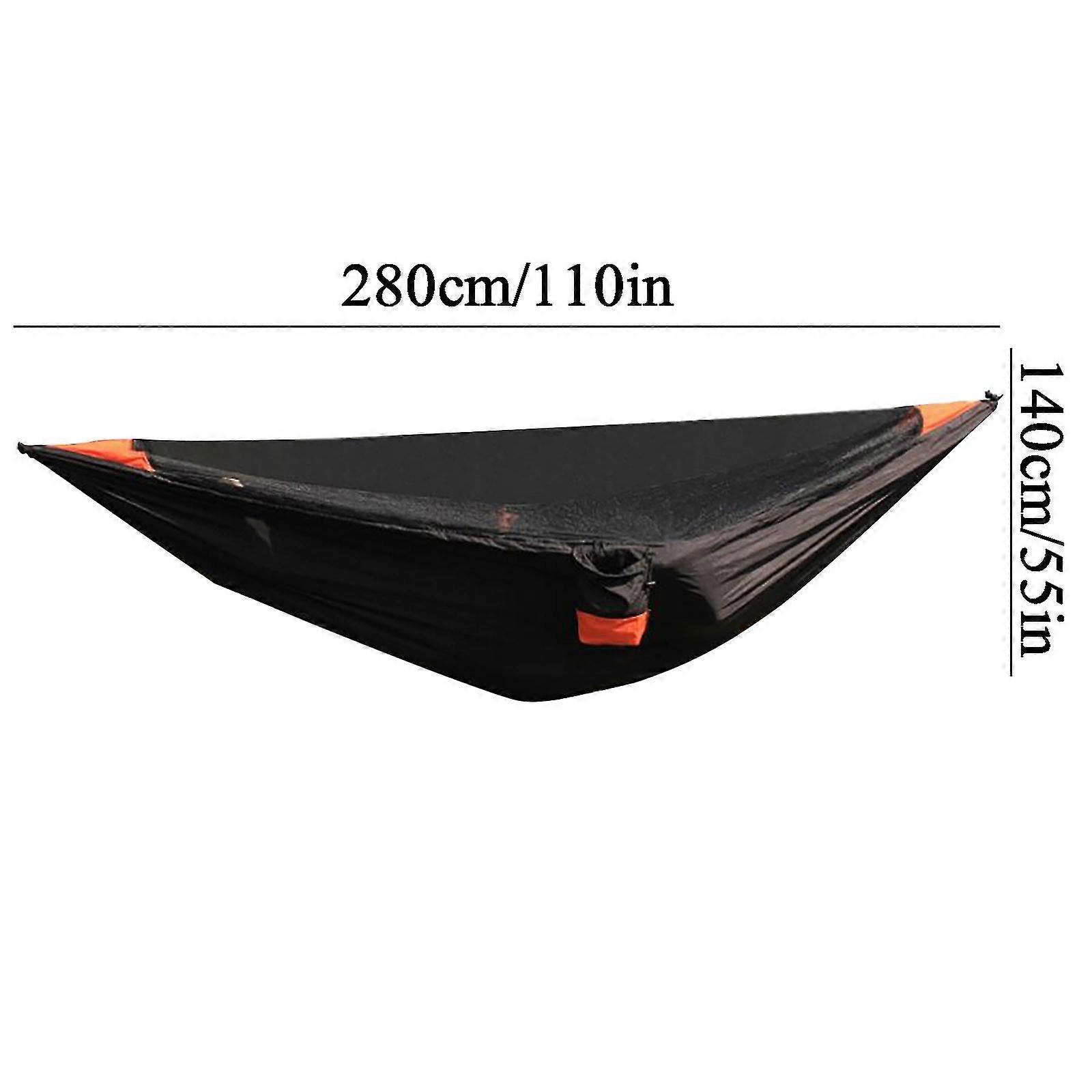 detachable h ammock with automatic quick opening mosquito net
