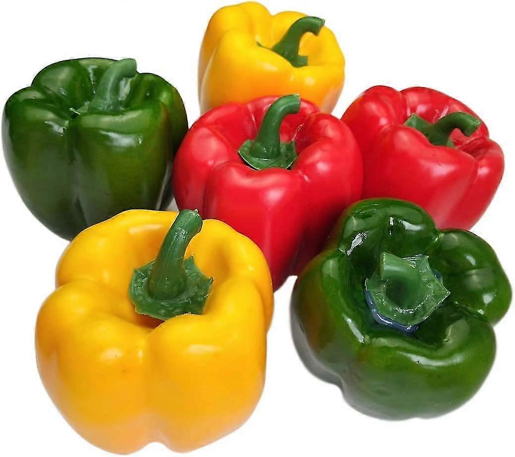 Künstliche Paprika Gefälschtes Gemüse Bunte Paprika Für Dekoration, Dekoratives Gemüse, Rot Grün Gelb Paprika