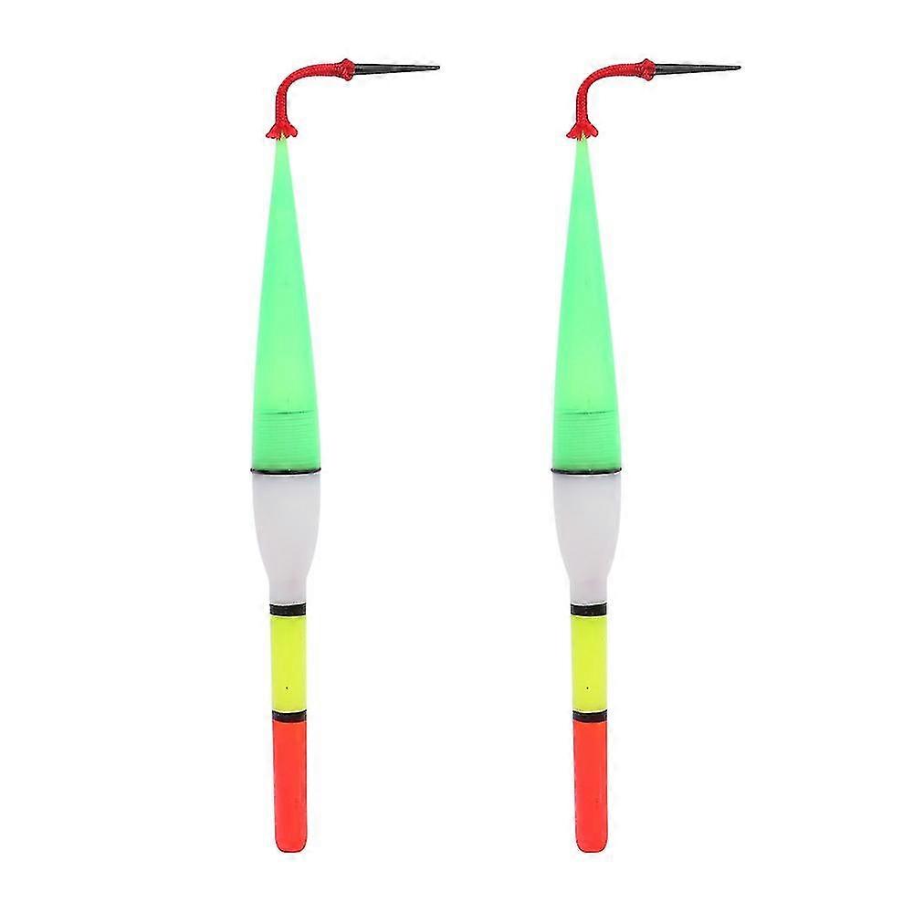 [ 1pc ledet elektronisk fiskeflåte ] [ Lysende fiskebøye natt fiskeutstyr ] [ Høy