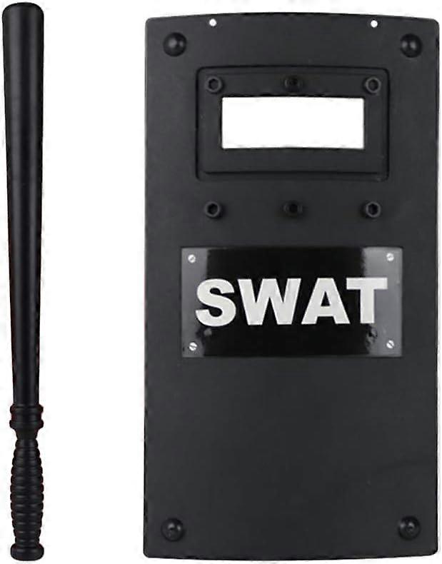 2025,2pcsプラスチックモデルシールドバトン玩具軍事戦術シールド玩具スワットシールドロールプレイキッズボーイ