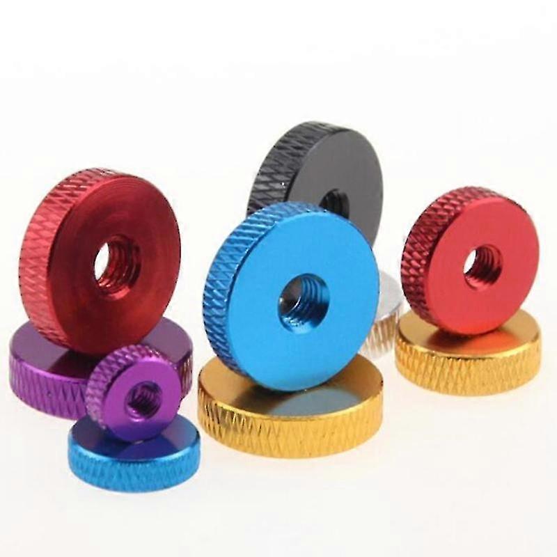 10pcs M3 M4 M5 M6 dado zigrinato in lega di alluminio dado a vite distanziatore dado per pollice per modello FPV Rc
