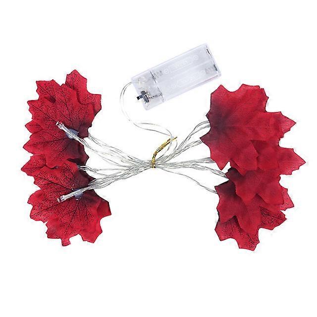 Ziua Recunostintei Lumini Fall Maple Frunze String Lumini Ziua Recunostintei Decoratiuni toamna Garland Home Interior Decor Lumini de Halloween