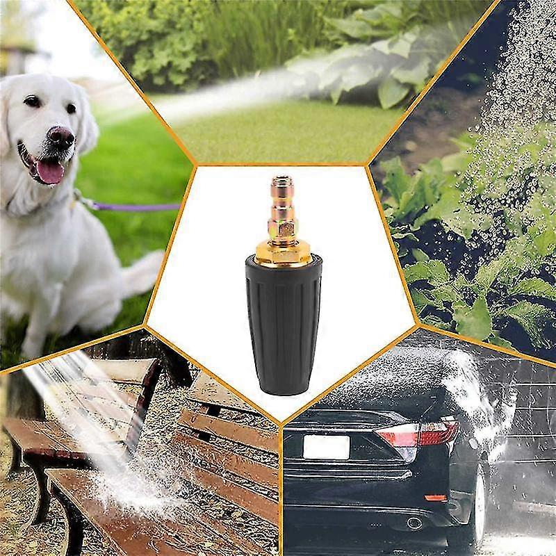 Turbo Nozzle For Pressure Washer, Rotating Nozzle And 7 Tips, 1/4 Inch Quick , 4000 Psi