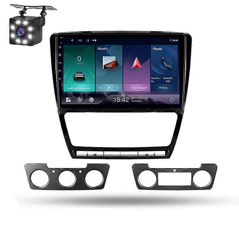 For Skoda Octavia 2 A5 2008-2013 Multimedia Radio Wireless Carplay Navigation Android Auto GPS
