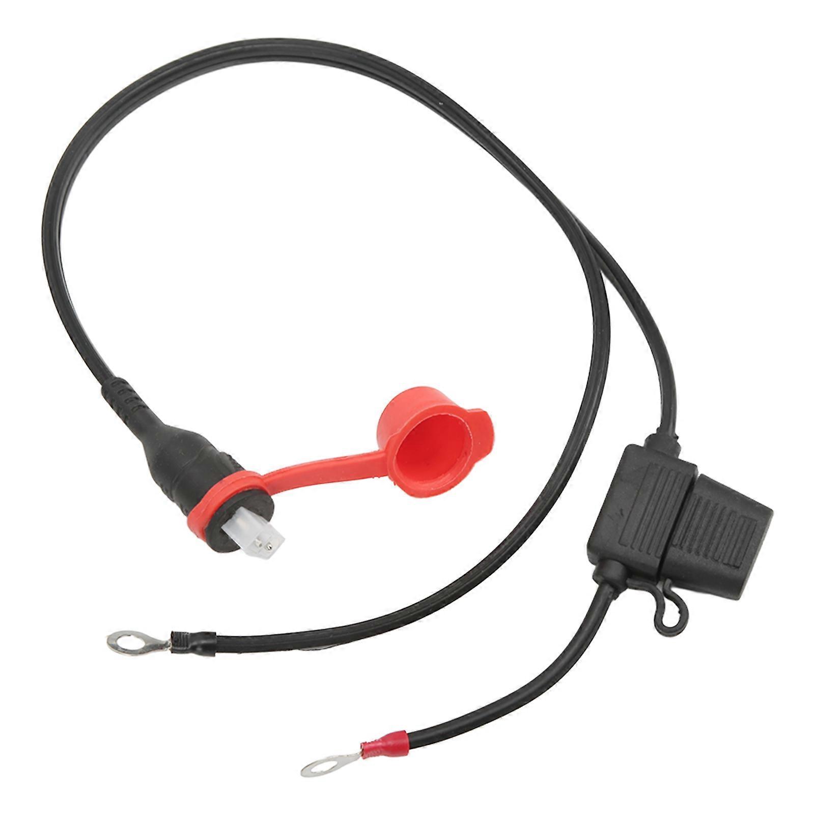 Fused Connector Battery Waterproof Fused Connector Wire 1/4in / M6 Ringlets Replacement for Optimate 2 3 for TM