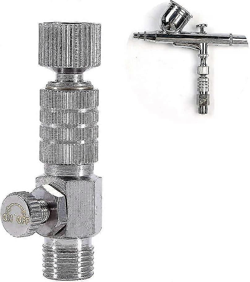 Sprayer Quick Disconnect Coupler Connection Kit Adapter With Sprayer Airflow Adjustment Control Valve (silver) (1pcs)
