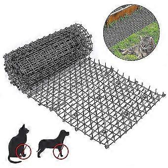 Anti-Katzenmatte mit Dorngitter Garten Anti Hunde, Katzen Haustiere Kunststoff Anti-Dorn-Matte für Haustiere Schwarz 200 * 28 cm