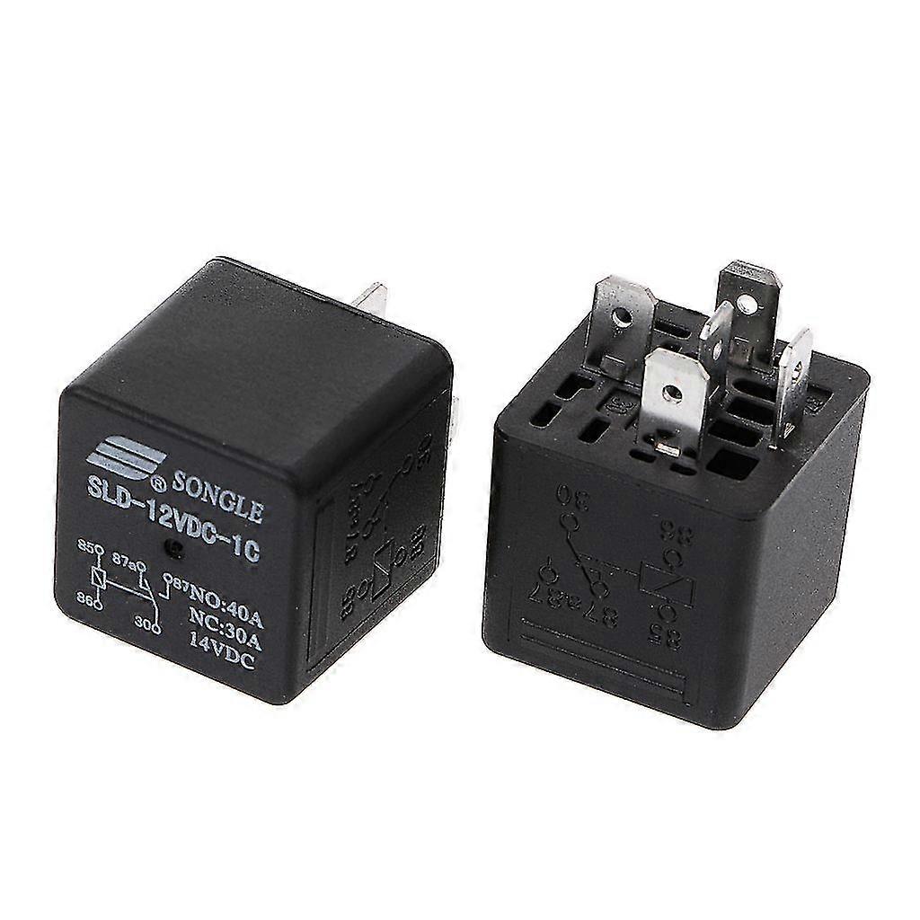 2pcs Sld-12vdc-1c 1.6w High Power Relay No 40a Nc 30a 5pin Automotive Relay (Ruipei)