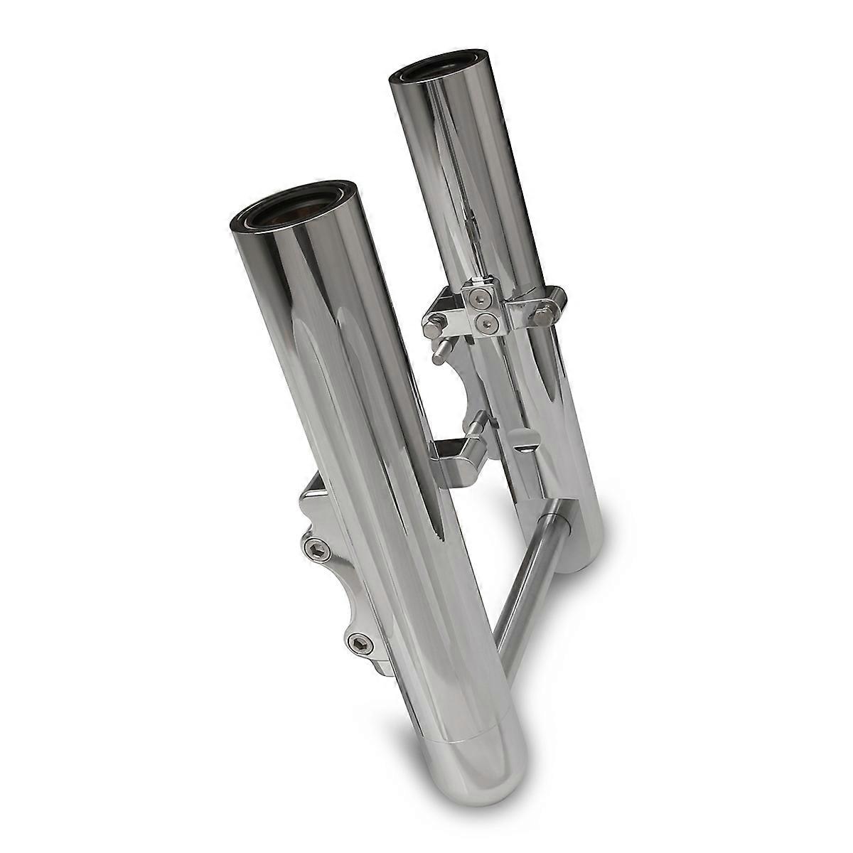 クロームCNC中空カットフォークレッグハーレーFLTツーリングエレクトラストリートロードグライドキングFLHT FLHX FLHR FLTR 2014-UP